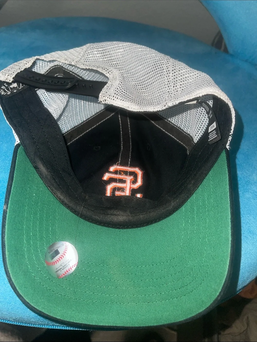 47 San Francisco Giants Black and Orange Adjustable Cap